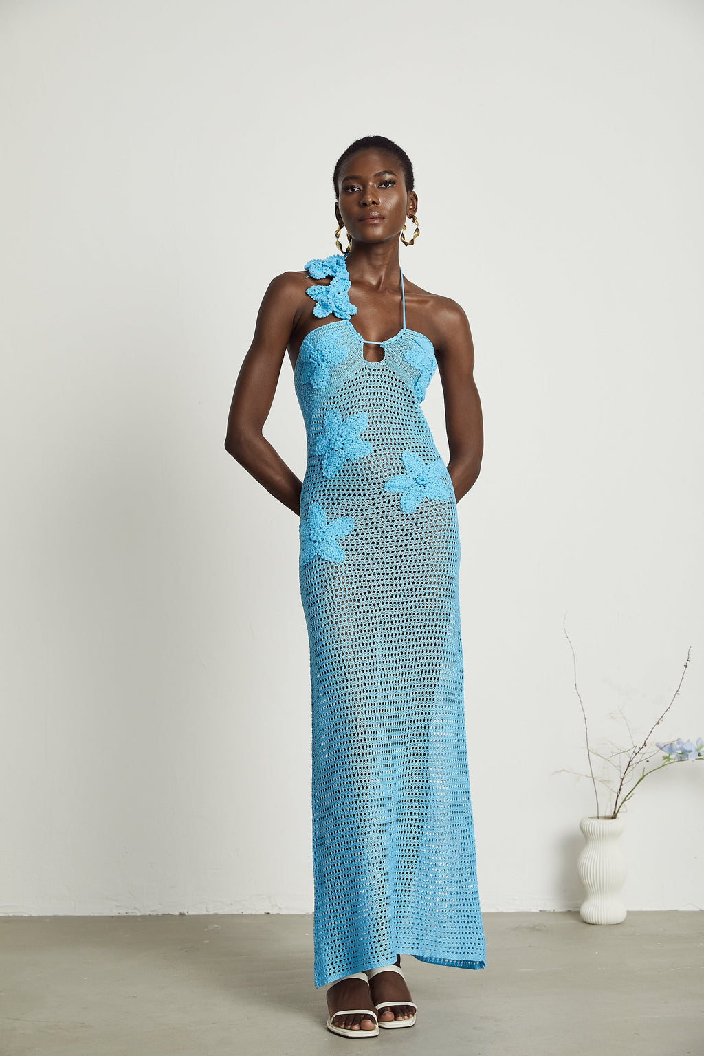 Diane tığ maksi elbise