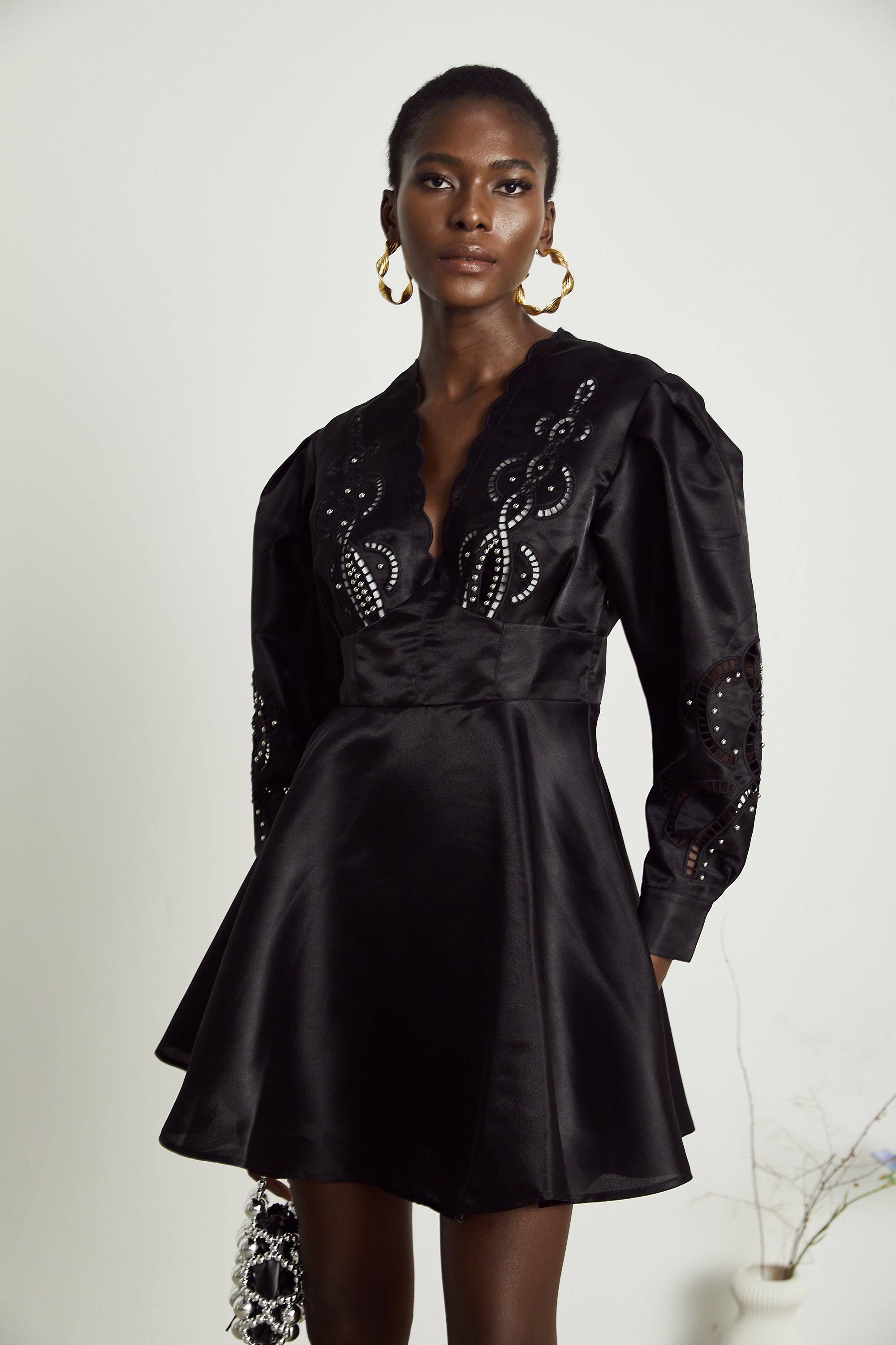 Nalini kloş mini elbise