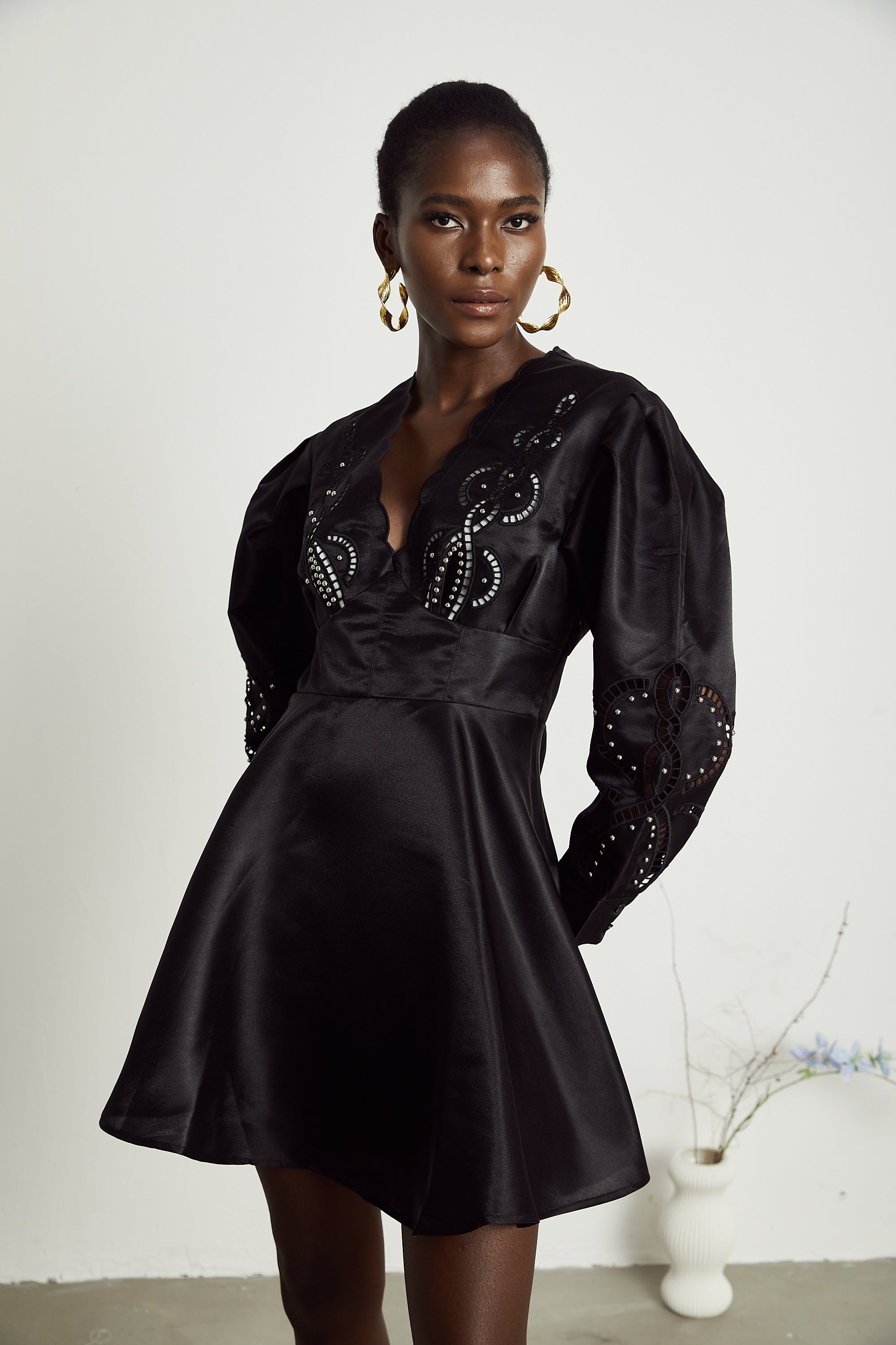 Nalini kloş mini elbise