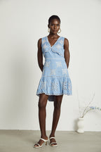 Holly broderie mini elbise