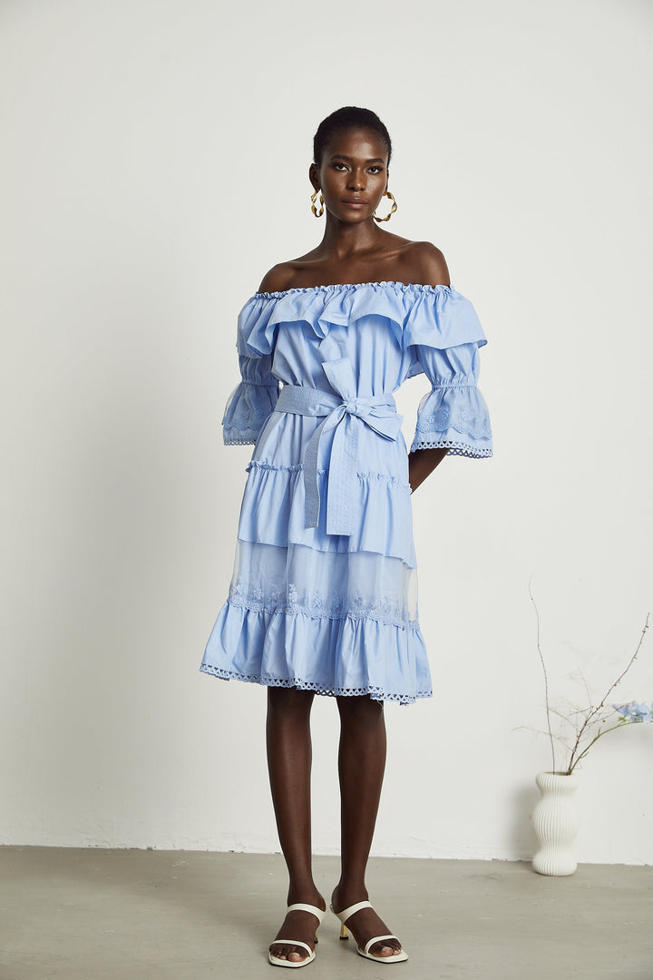 Sophie midi elbise