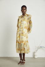 Fabienne midi elbise