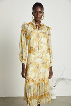 Fabienne midi elbise