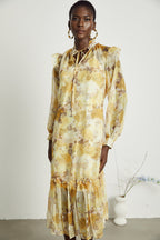 Fabienne midi elbise