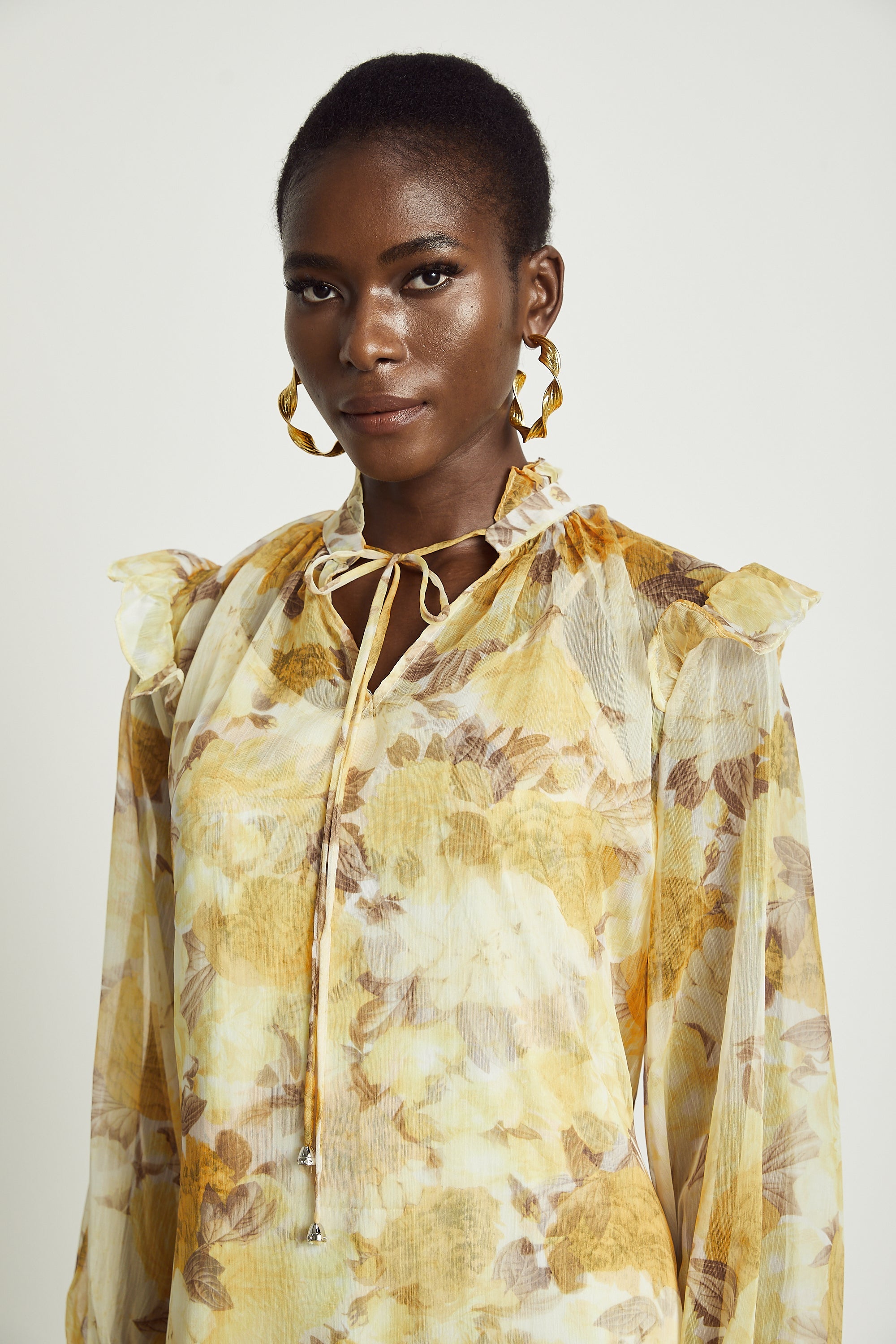 Fabienne midi elbise