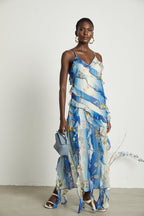 Cyrielle midi elbise