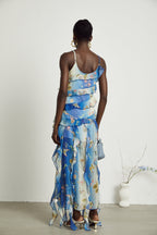 Cyrielle midi elbise