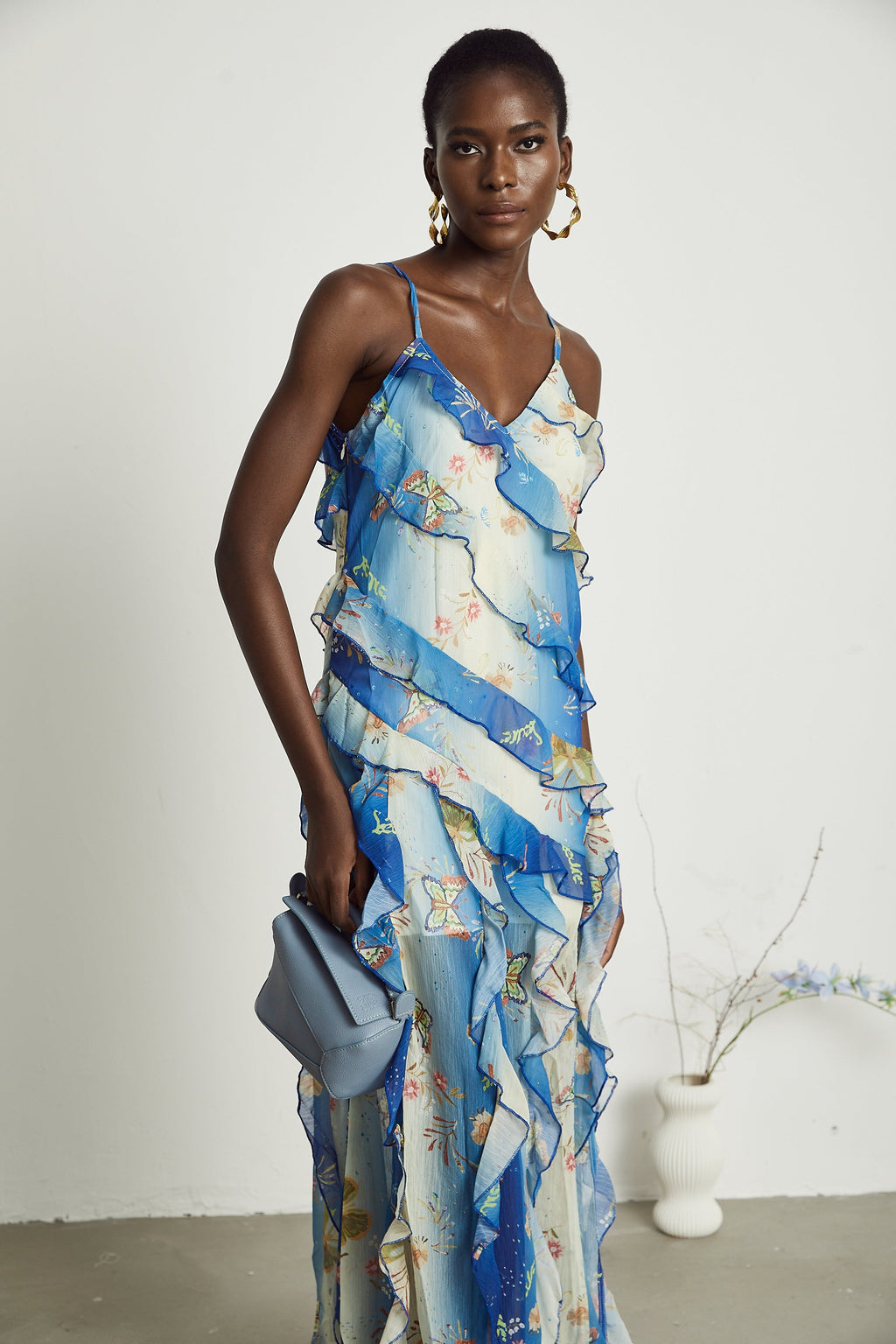 Cyrielle midi elbise