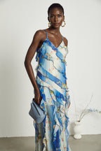 Cyrielle midi elbise