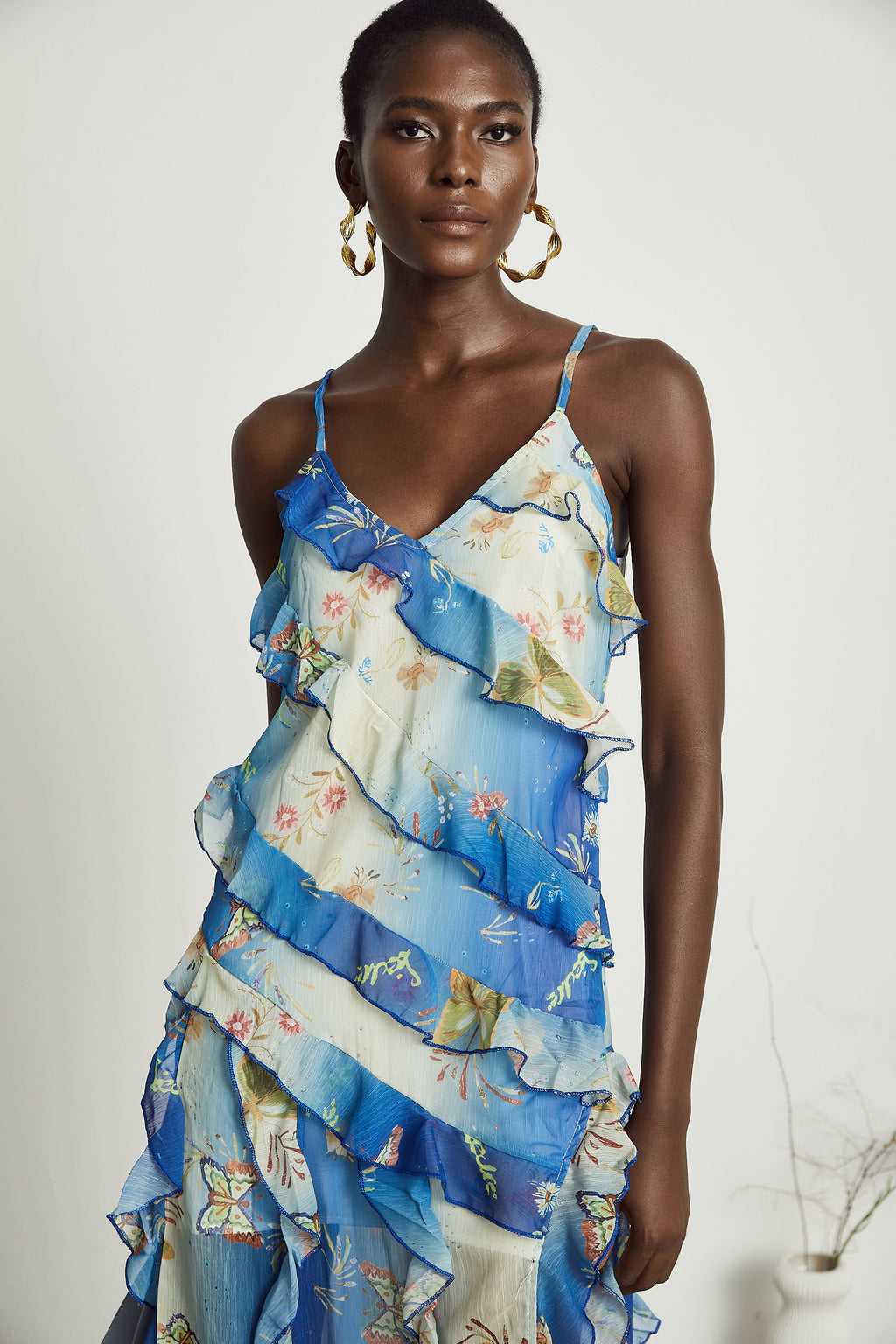 Cyrielle midi elbise