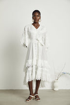 Thérèse dantel midi elbise