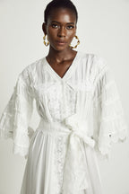 Thérèse dantel midi elbise