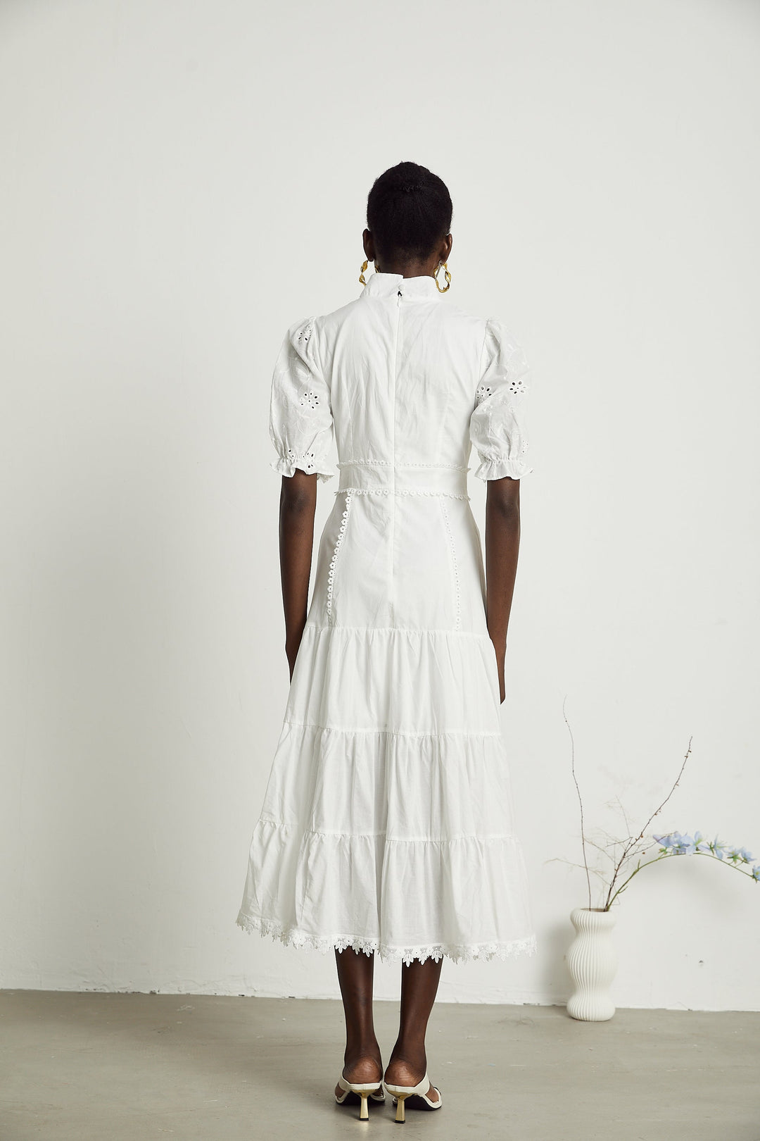 Coline dantel mini elbise