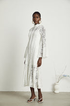 Céline dantel maksi elbise