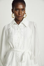 Mélisande kuşaklı mini elbise