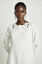 Coline çiçek midi elbise