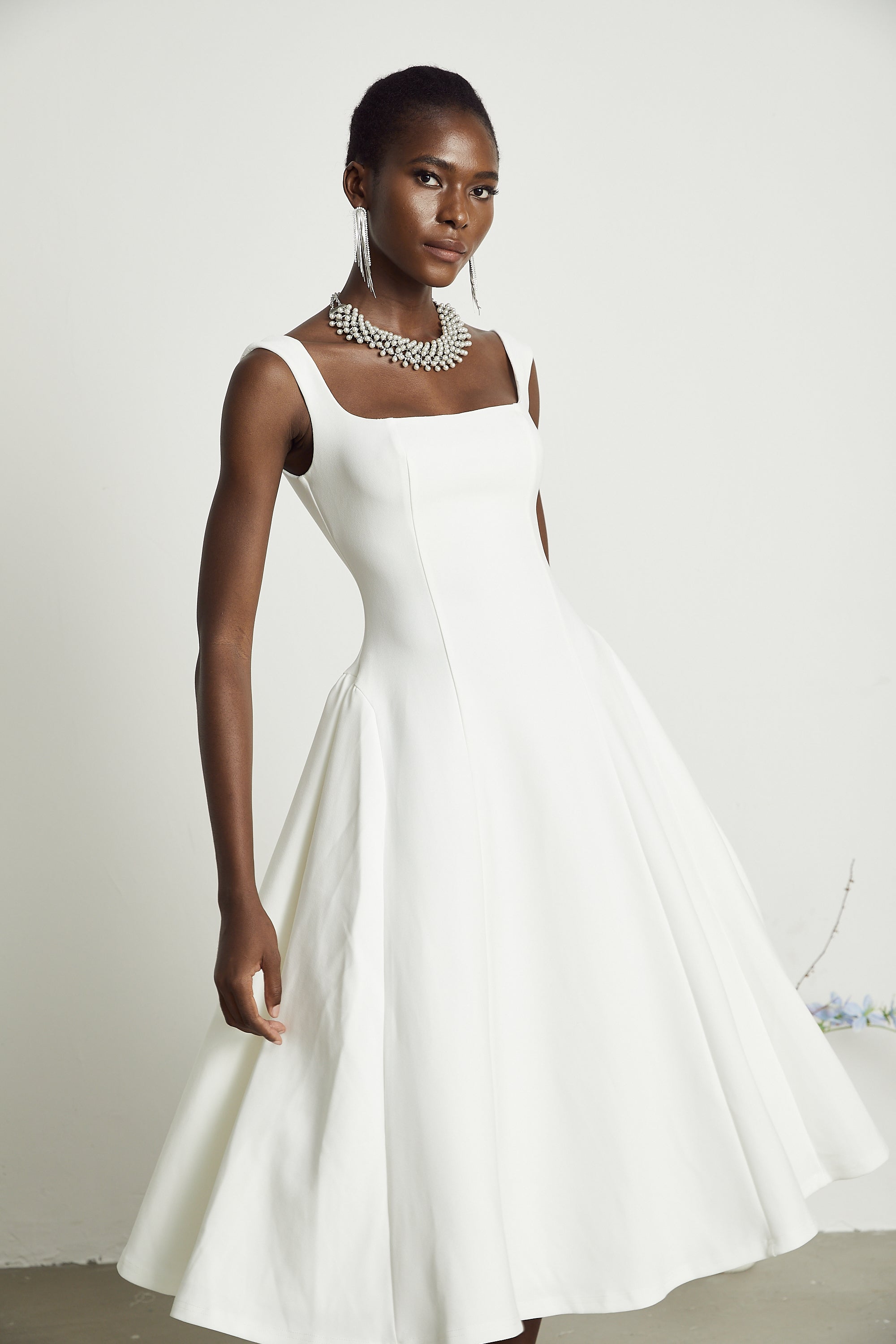 Thala kloş midi elbise