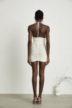 Renée süslemeli mini elbise