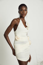 Renée süslemeli mini elbise