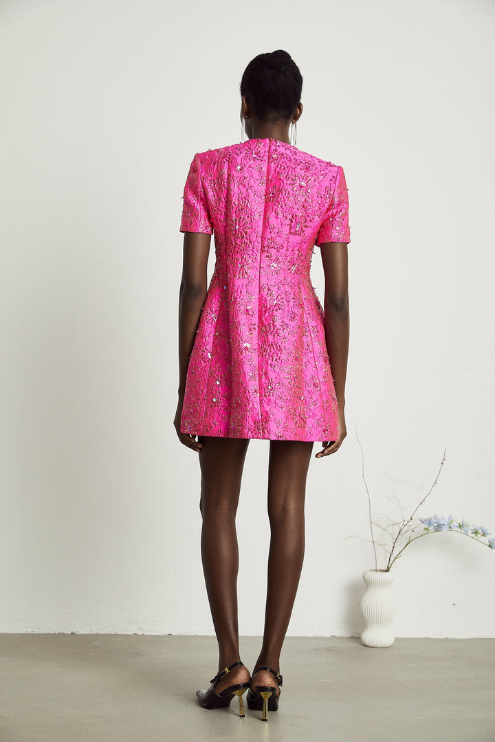 Florentina aplike mini elbise