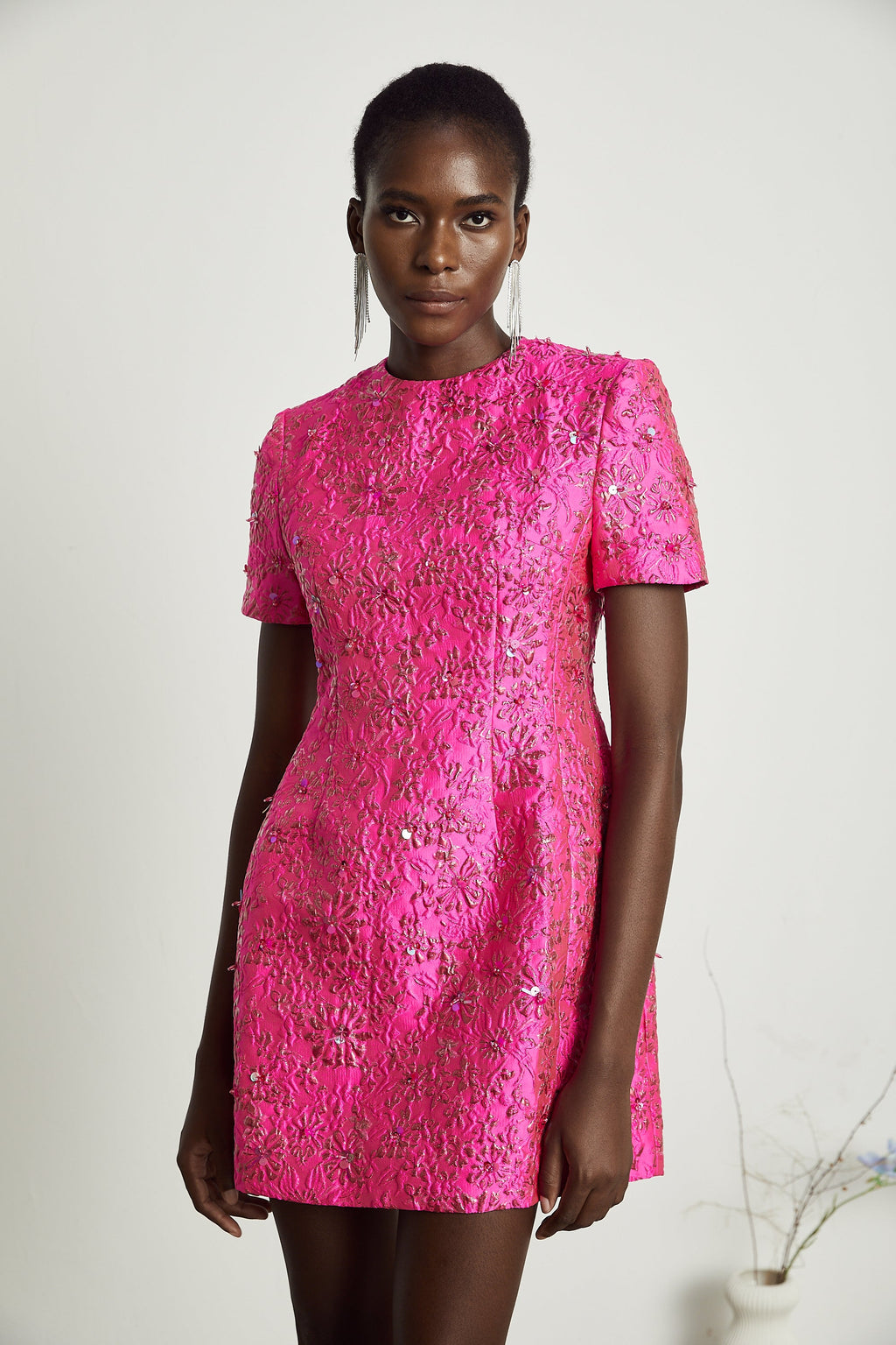 Florentina aplike mini elbise