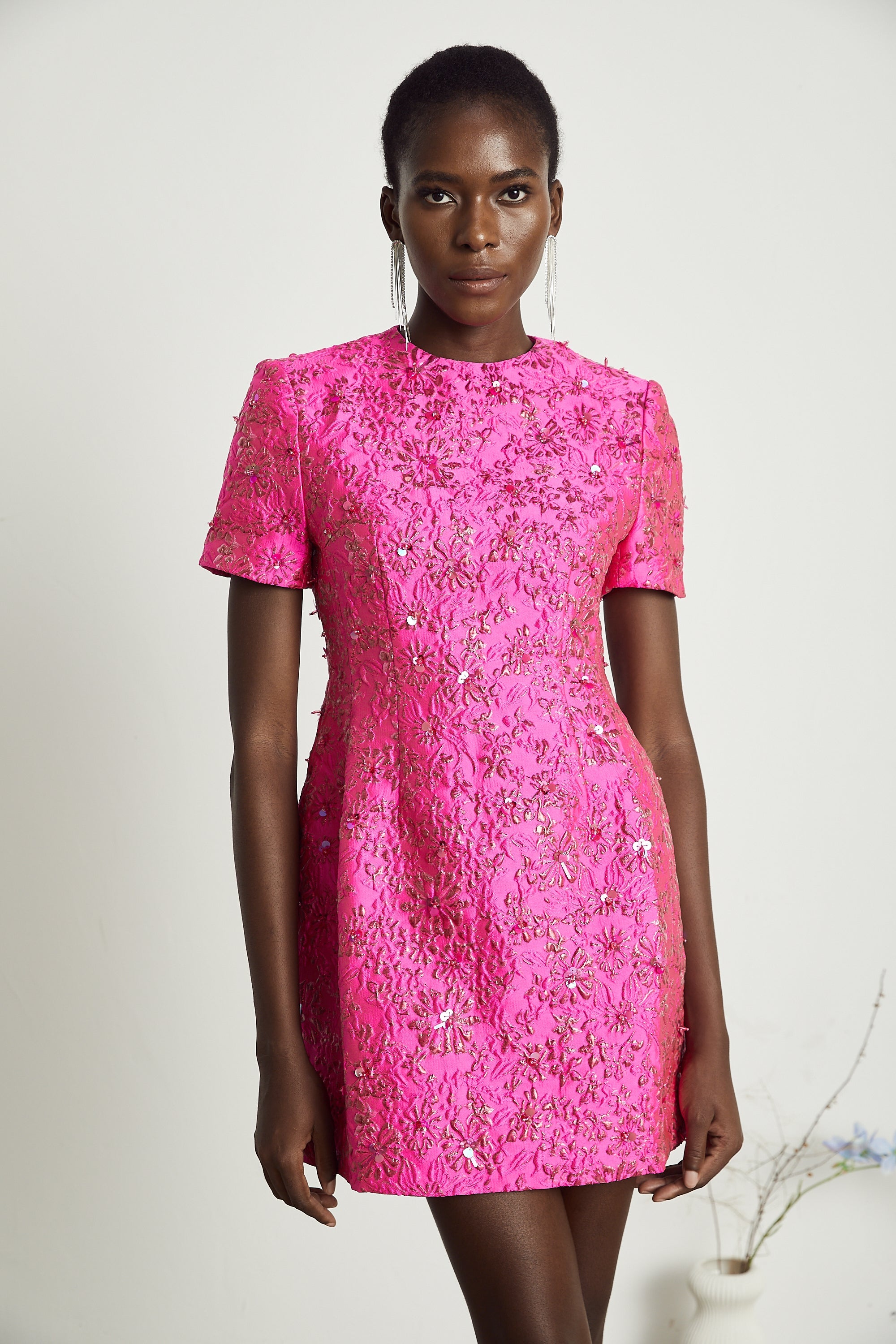 Florentina aplike mini elbise