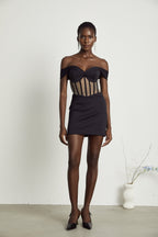 Laguna korse mini elbise