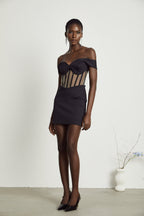 Laguna korse mini elbise