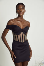 Laguna korse mini elbise