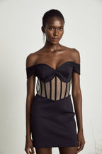 Laguna korse mini elbise