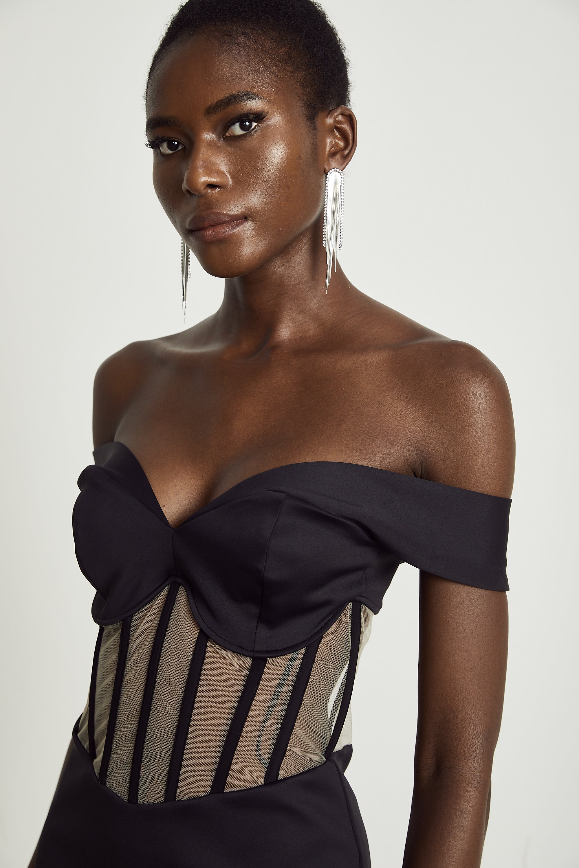 Laguna korse mini elbise