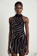 Gisèle kristal mini elbise