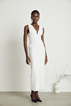 Liane pile midi elbise