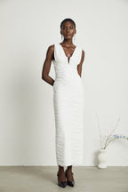 Liane pile midi elbise