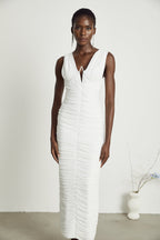 Liane pile midi elbise