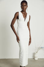 Liane pile midi elbise