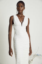 Liane pile midi elbise