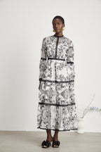 Marcella şeffaf maksi elbise