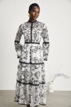 Marcella şeffaf maksi elbise