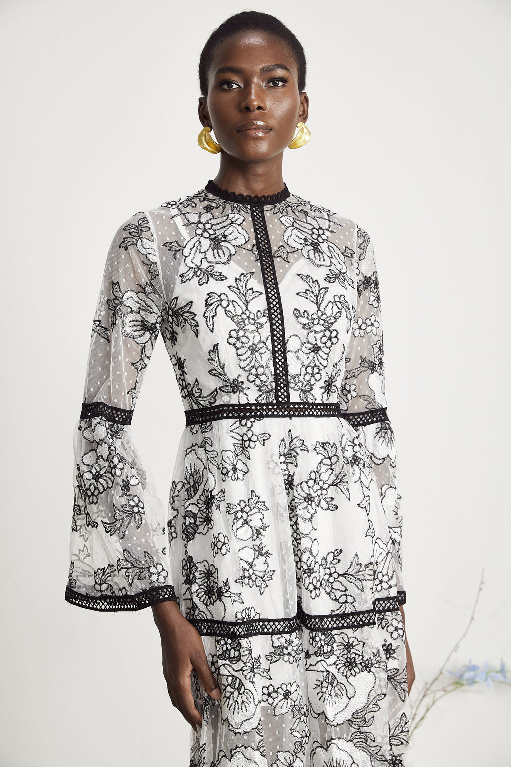 Marcella şeffaf maksi elbise