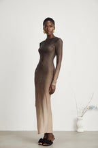 Capucine kristal maksi elbise