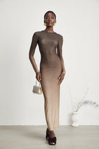 Capucine kristal maksi elbise