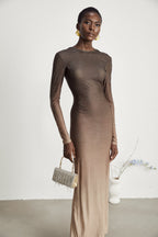 Capucine kristal maksi elbise