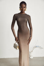 Capucine kristal maksi elbise