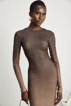 Capucine kristal maksi elbise