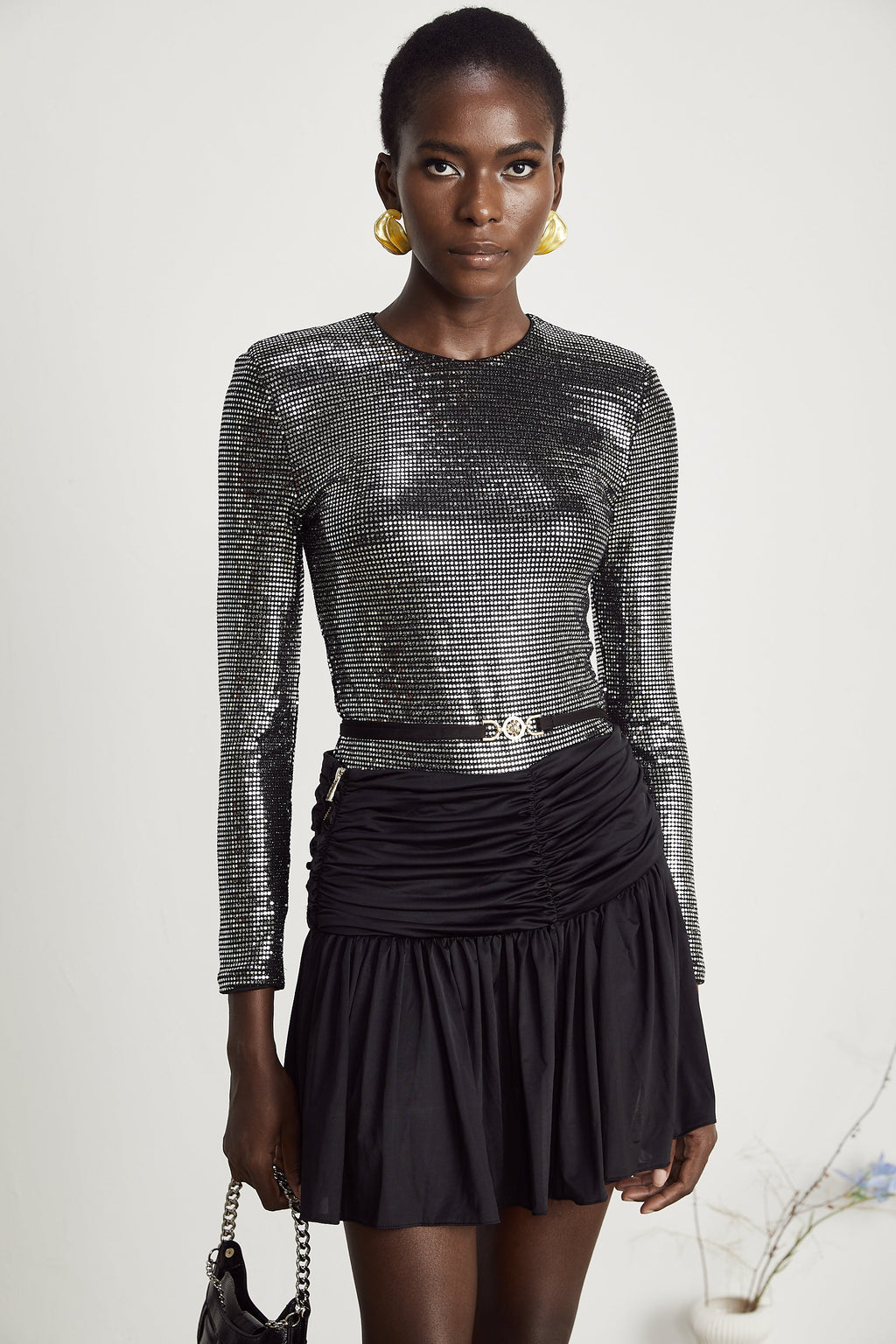 Capucine bodysuit mini elbise