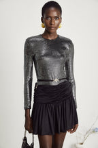 Capucine bodysuit mini elbise