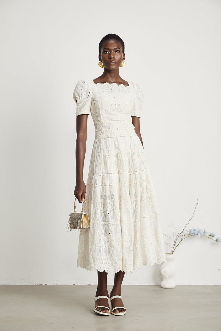 Anaïs midi elbise