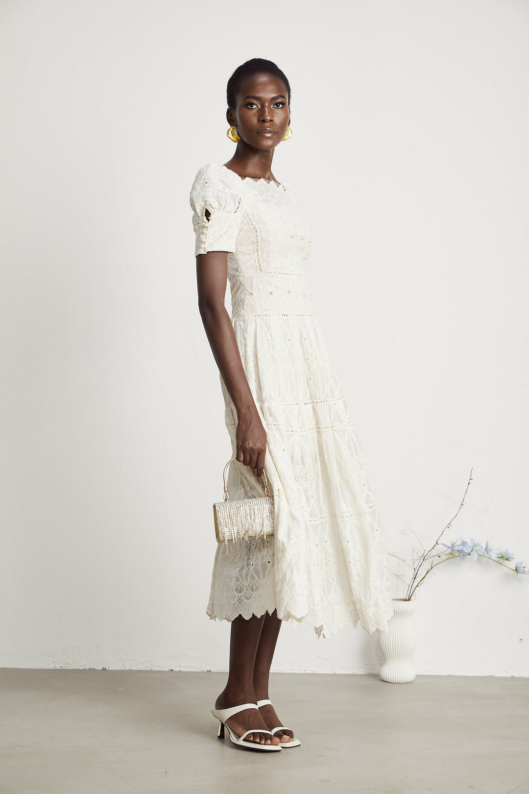 Anaïs midi elbise