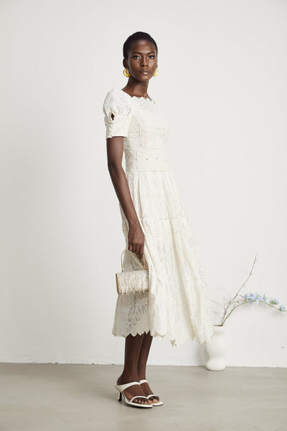 Anaïs midi elbise